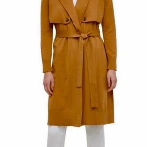 Calvin Klein Women's Brown Belted Trench Coat
